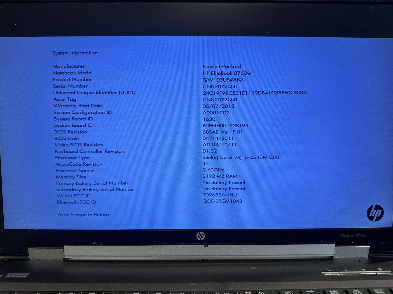 LG Display LP173WD1 (TL)(P4) Matte 17.3" LCD Laptop Screen Panel, Mark on screen product photo 5