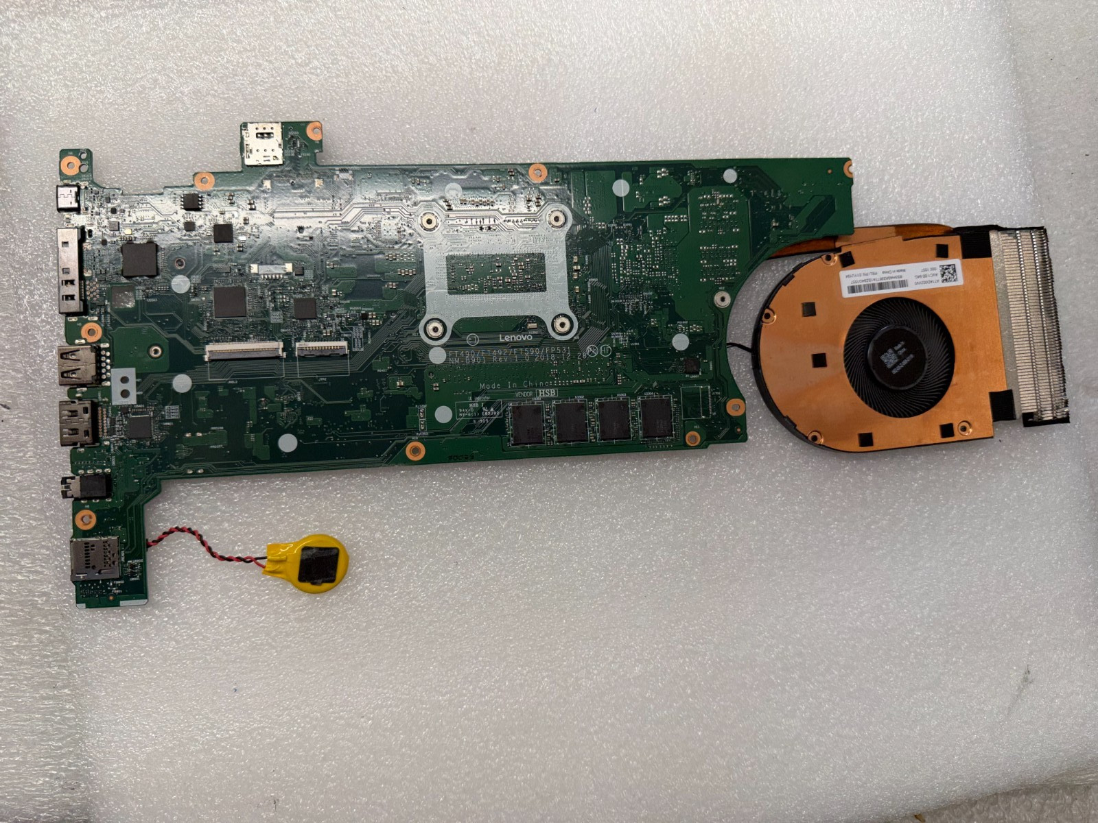 Lenovo Thinkpad T490 i7-8665u Motherboard 01YT398 product photo 2