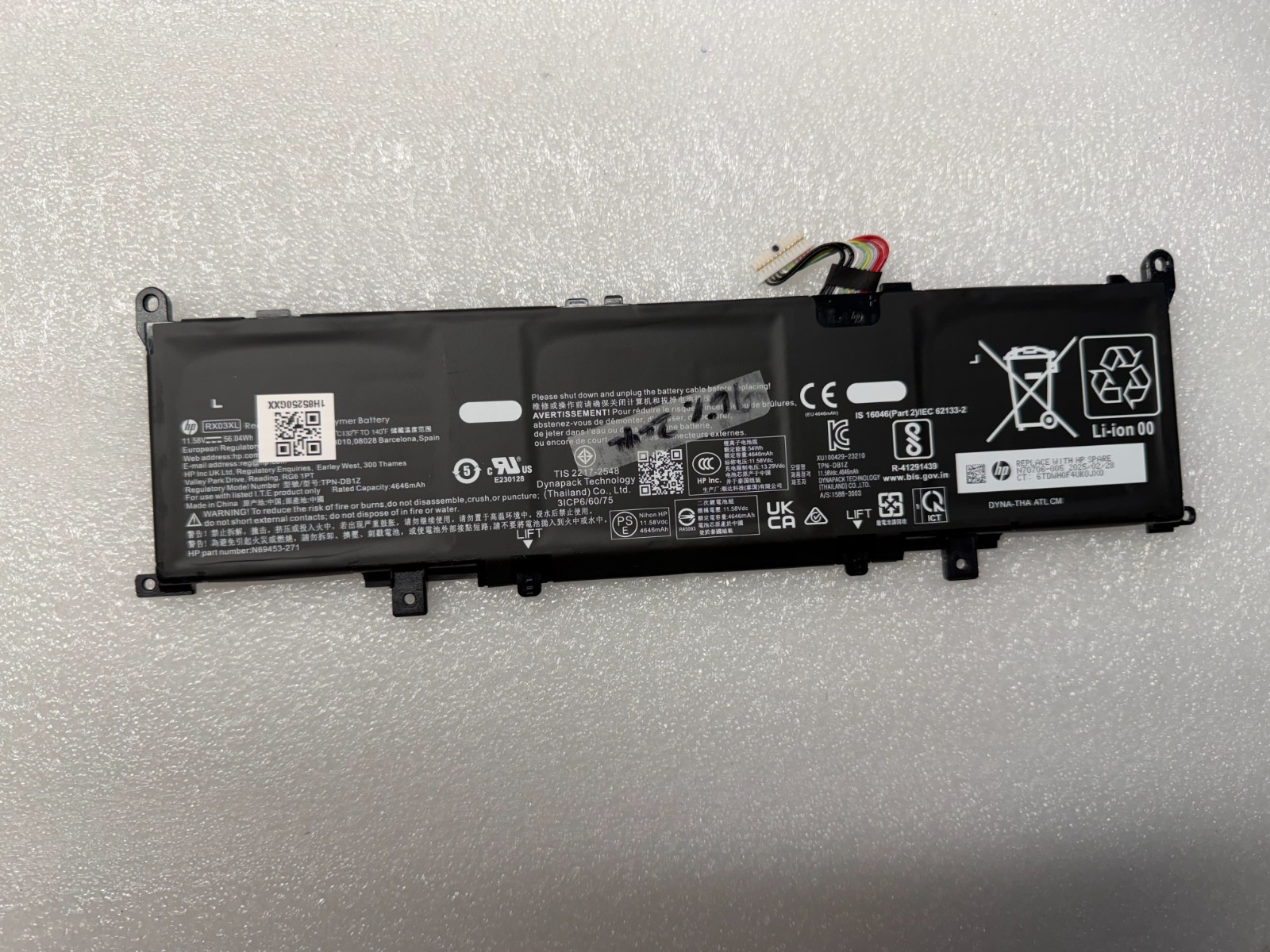 96% 2 cycles HP Probook 4 G1a 16 AI genuine original battery N70706-005 product photo 1