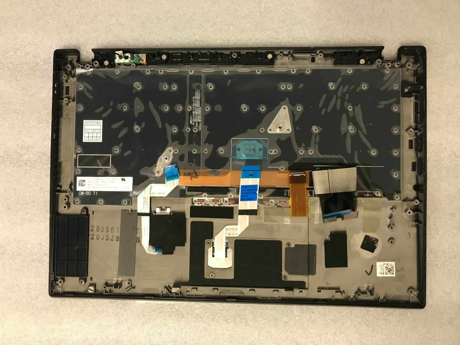 Lenovo Thinkpad T14s palmrest touchpad backlit keyboard 5M10Z41371 product photo 2