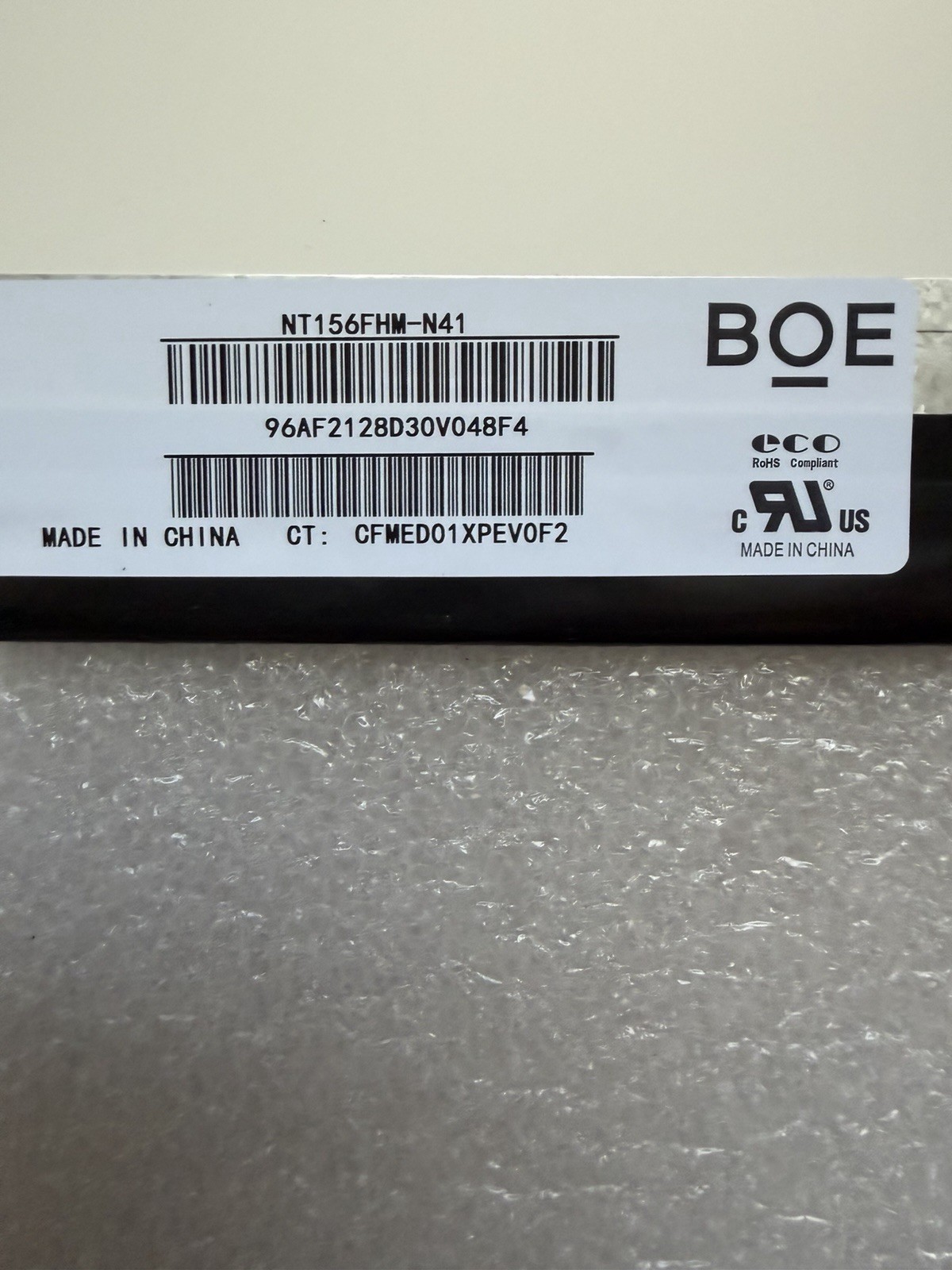 BOE 15.6” Matte Laptop LCD Screen Display 30pin Panel NT156FHM-N41 product photo 3