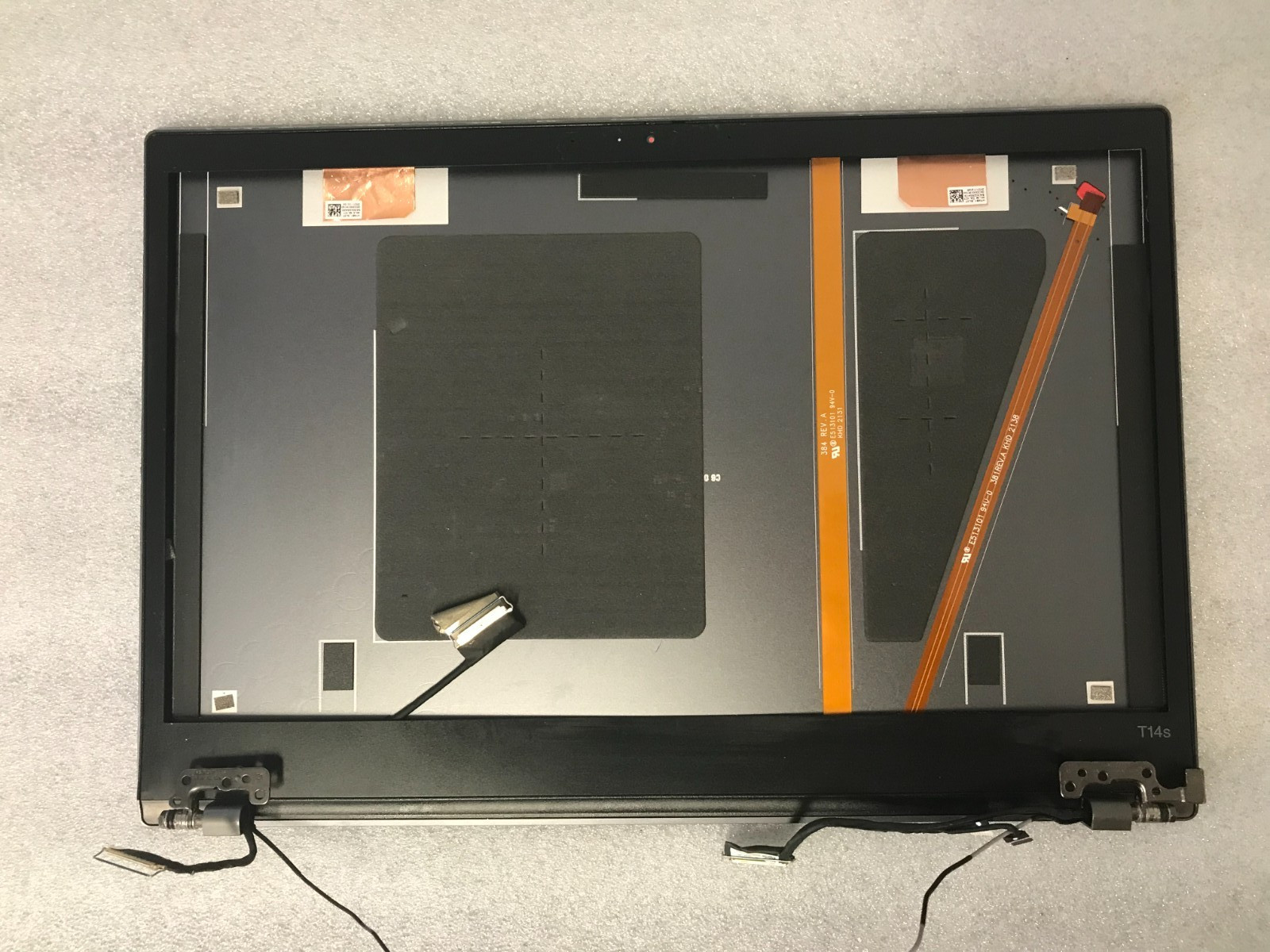 Lenovo T14s Gen 2 LCD back panel with hinges bezel and cables 5CB0Z69323 product photo 2