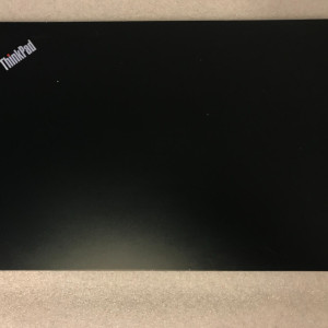 Lenovo ThinkPad E595 LCD back cover with bezel hinges and cables 02DL866 (read) product photo 1