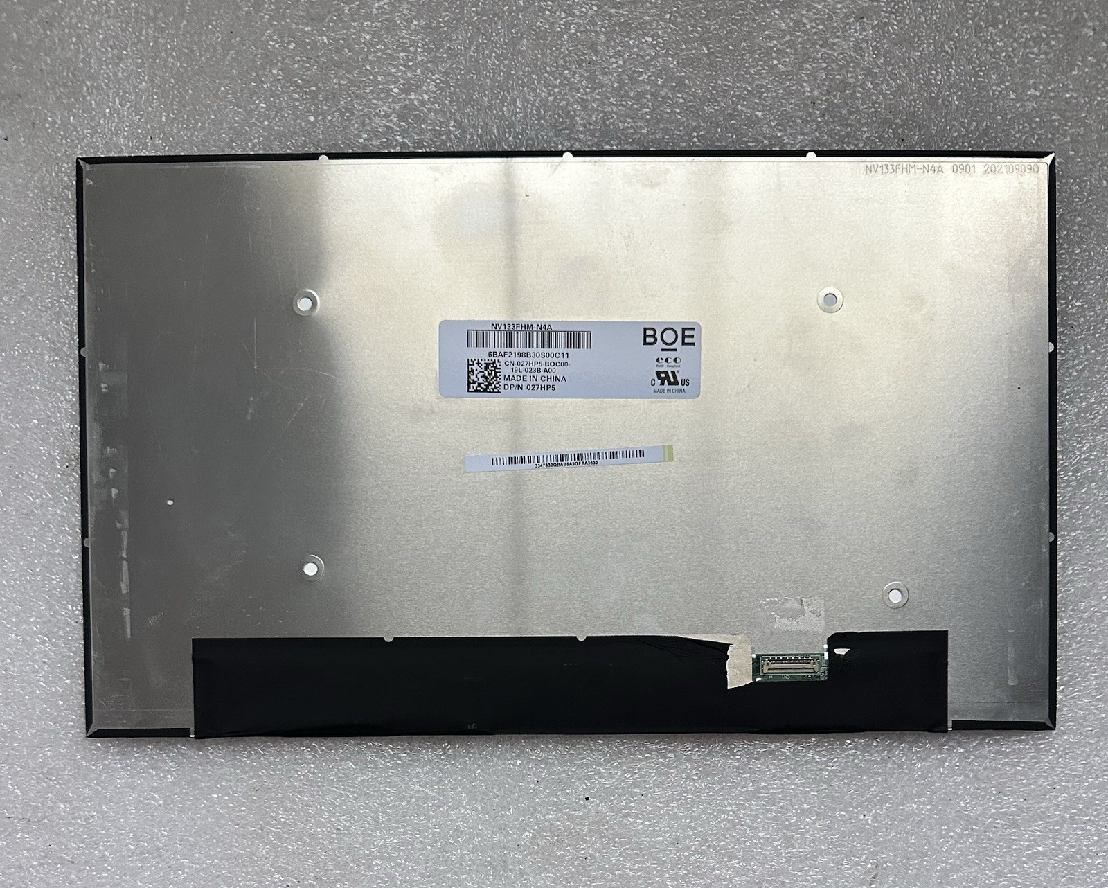 BOE 13.3" FHD LCD Matte Laptop Screen 30PIN Panel Display NV133FHM-N4A, 27HP5 product photo 2
