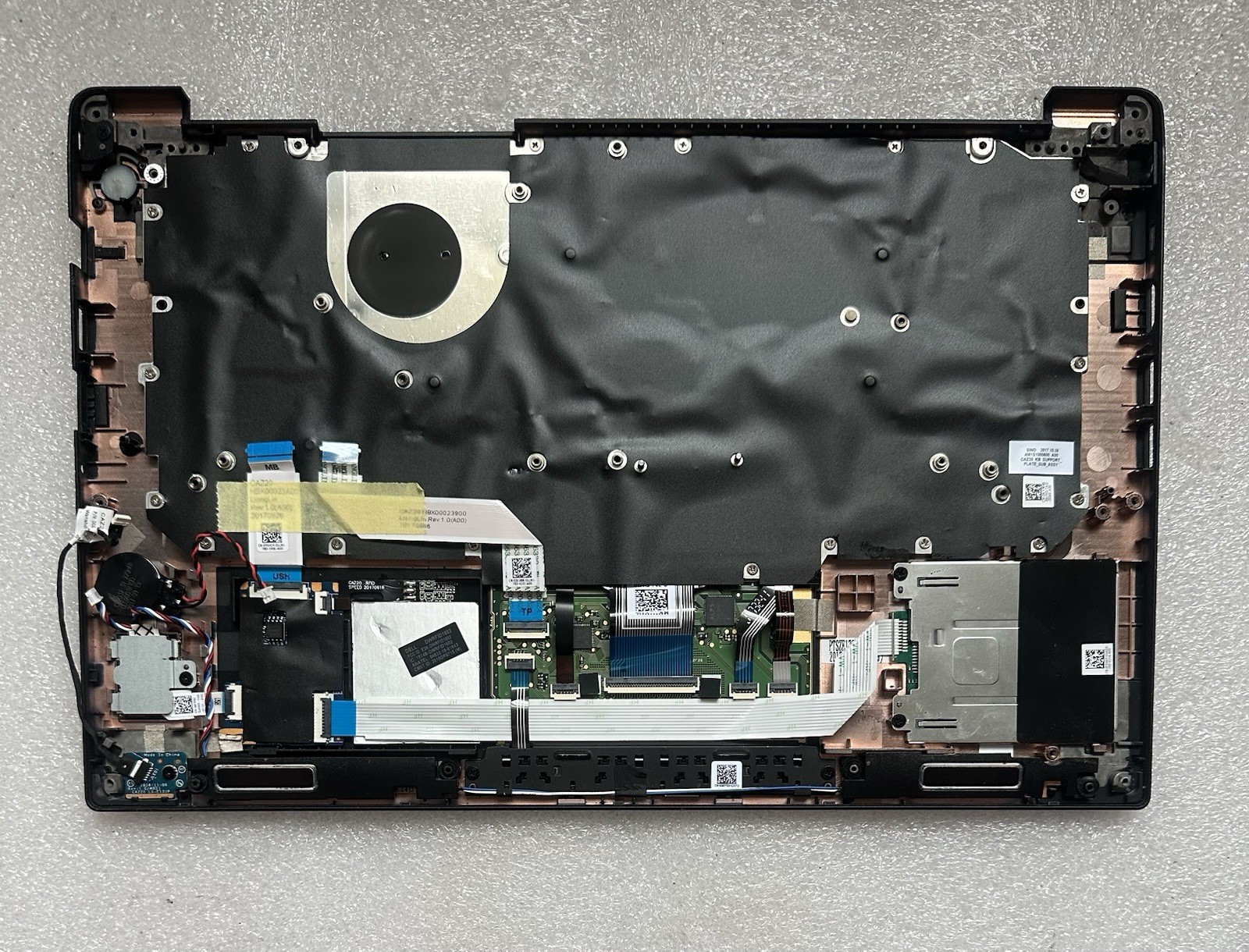Dell Latitude 7480 Laptop Palmrest Touchpad Assembly Keyboard 6FJX9, Black product photo 2