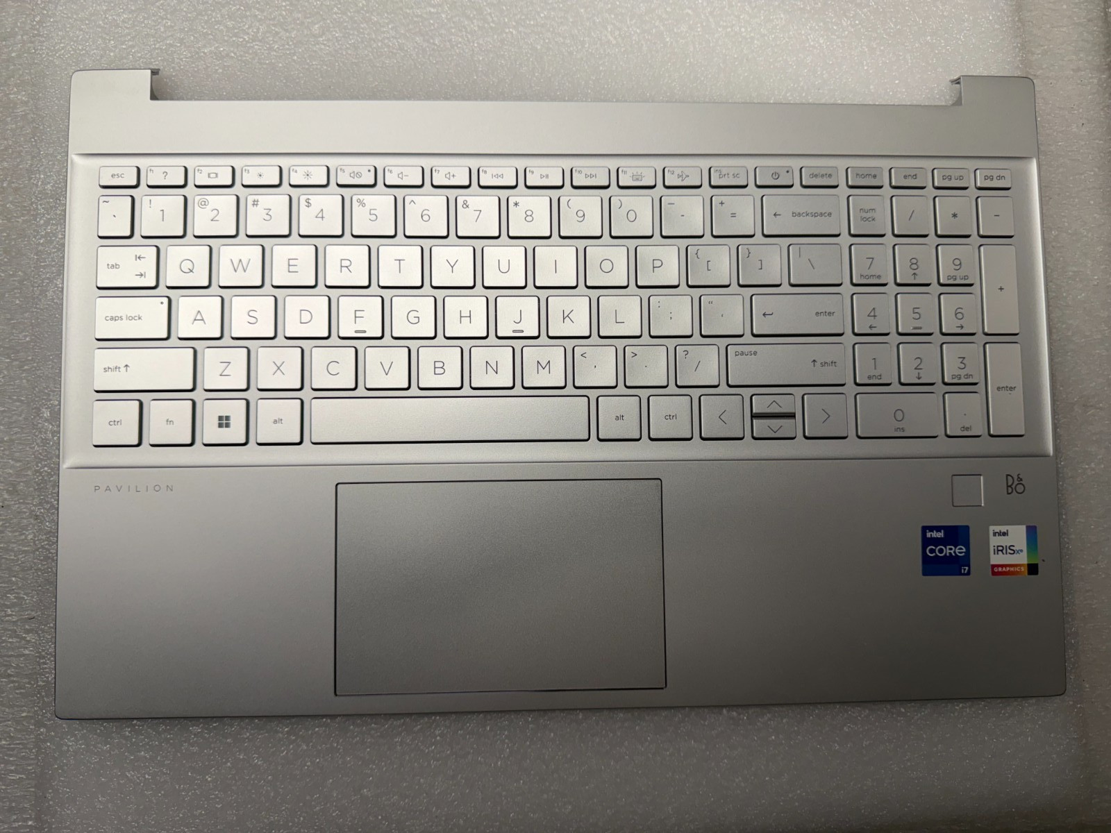 HP 15-eg300 palmrest touch pad keyboard FP Reader N02054-001 product photo 1