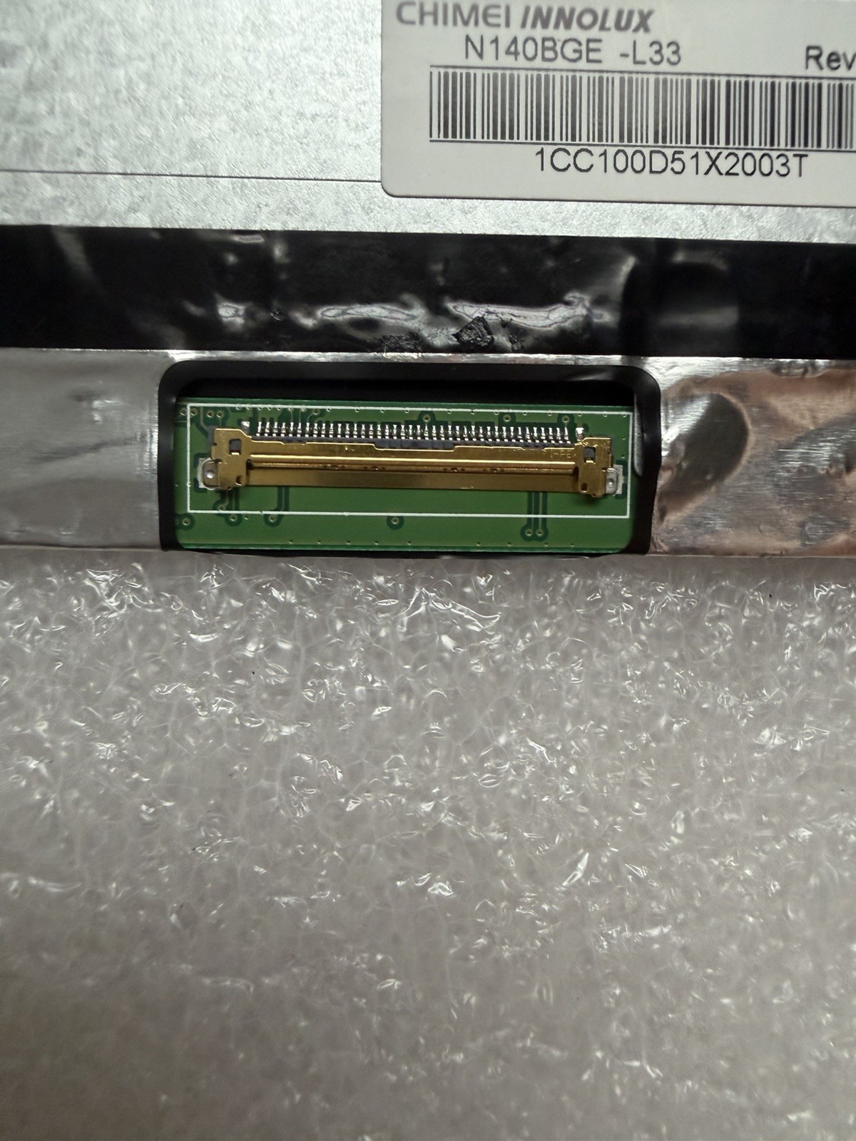 ChiMei InnoLux 14" Matte Laptop LCD HD Screen 40Pin N140BGE-L33 Rev. C1, 9F0DP product photo 3