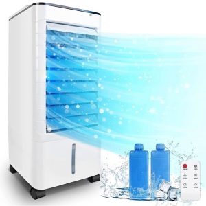 Caynel 3-IN-1 Portable Air Conditioner Evaporative Air Cooler/Humidifier/Ice Box