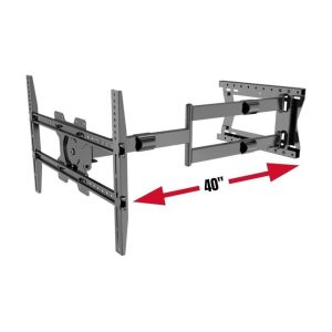 Physix 2100 Long arm TV Wall Mount for 32-75 Inch Screens, Extension up to 40 in