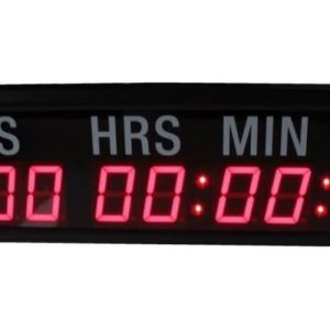 LED Timer Countdown/up Wall Mounted CLOCK with Days Hrs Min Secs -10 Digits- RED