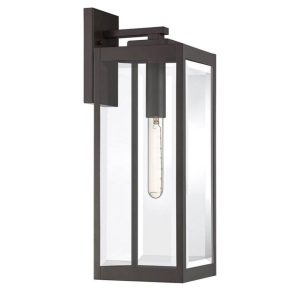 Quoizel Westover Modern Industrial Outdoor Wall Sconce, 1-Light, WVR8407WT