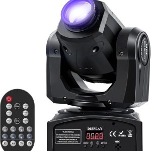 U`King 50W LED Moving Head Light with Remote 8 GOBO 8 Pattern Spotlight by DMX