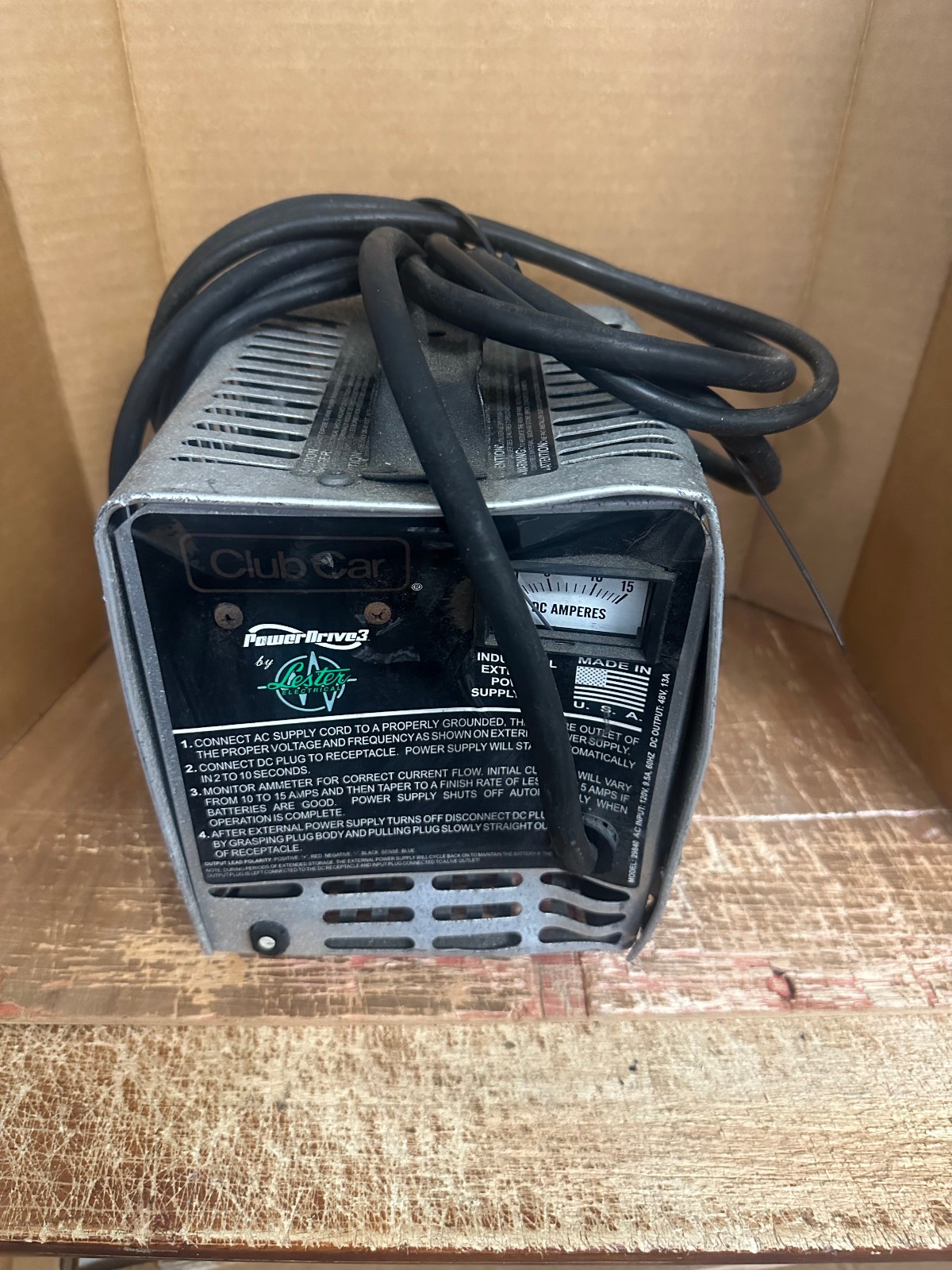 Club Car Power Drive 3 Model 29840 48v 13A Golf Cart Battery Charger Working rd