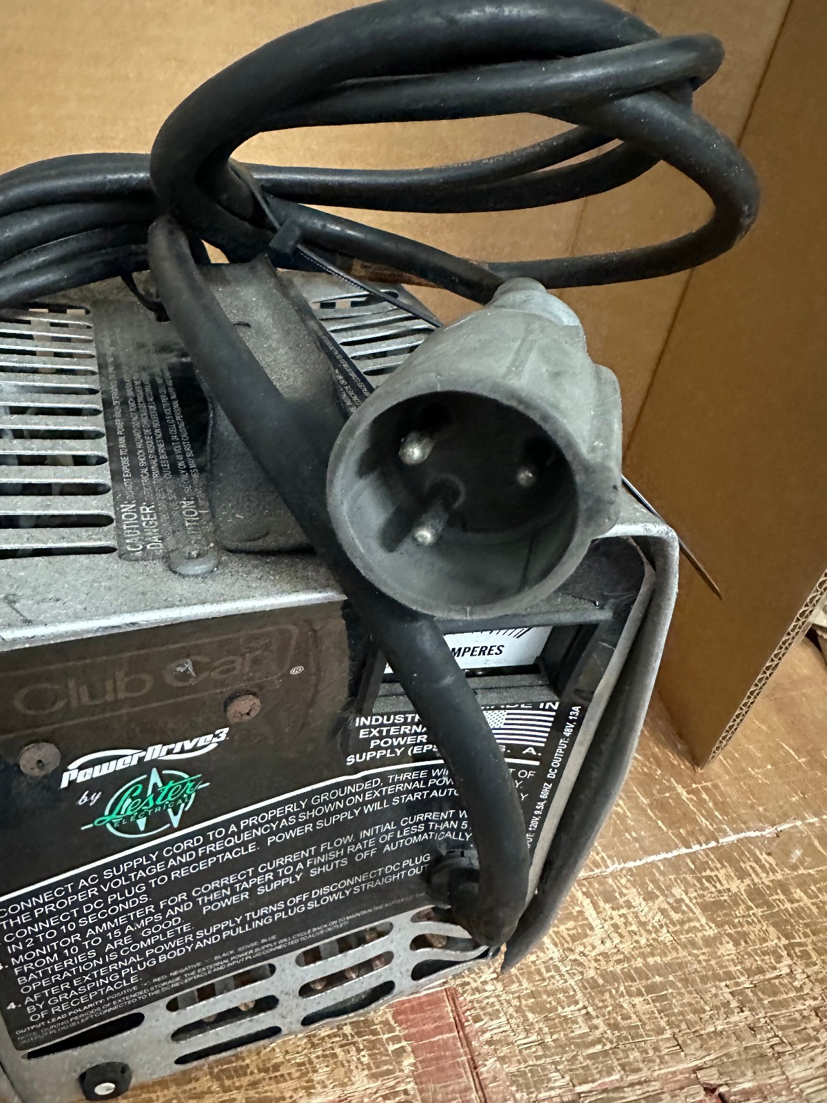 Club Car Power Drive 3 Model 29840 48v 13A Golf Cart Battery Charger Working rd - Image 3