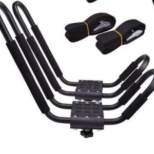 TMS Kayak Roof RACK for 1 Kayak ONLY - Dual Universal Fit Carriers