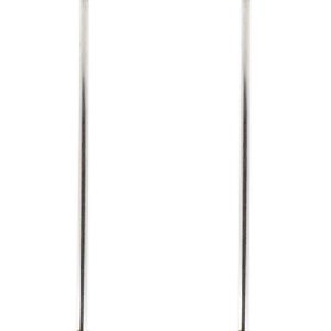 2 Pack Ceiling Mount Bracket, Stainless Steel Wardrobe Pipe Rod Holder 1” x 20”