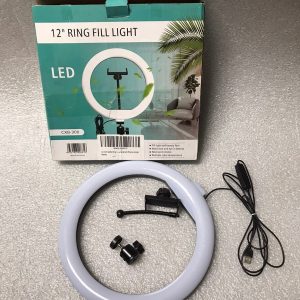 LED 12-Inch Ring Fill Light w/ Phone Holder