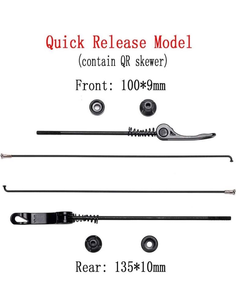 BUCKLOS MTB 26" Mountain Bike REAR Wheel with Quick Release Disc Brake 32H - Image 4