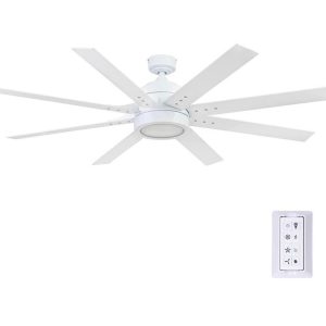 Honeywell Ceiling Fans 51628-01 Xerxes Ceiling Fan, 62, Bright White