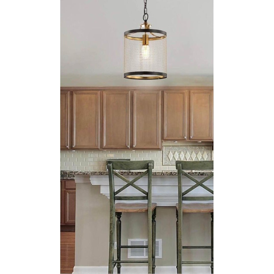 JONATHAN Y Elena 10" Modern/Farmhouse-Gold (JYL9530A Lantern Metal LED Pendant - Image 6