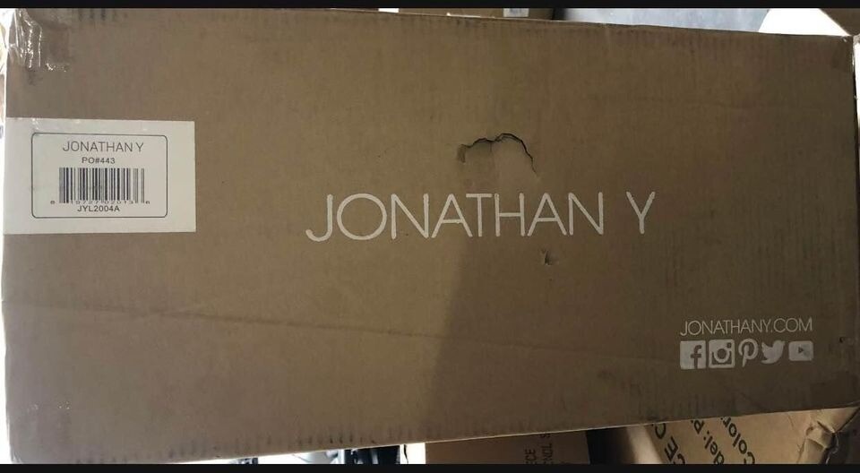 JONATHAN Y Modern, Glam for Bedroom, Living Room Glass LED Table Lamp 29" - Image 2