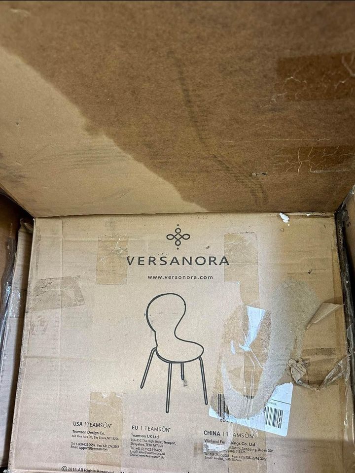 Set of 2 Chairs -Versanora Versatile Contorno Bentwood- Blue/Rose Gold - Image 2
