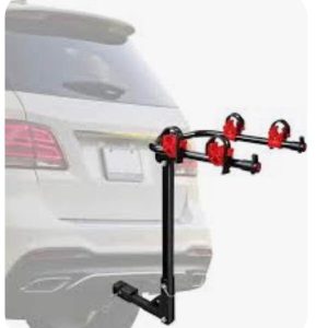 Platform Hitch Car Mount Bike Rack for 2 Bicycles (Broken Plastic around hitch)