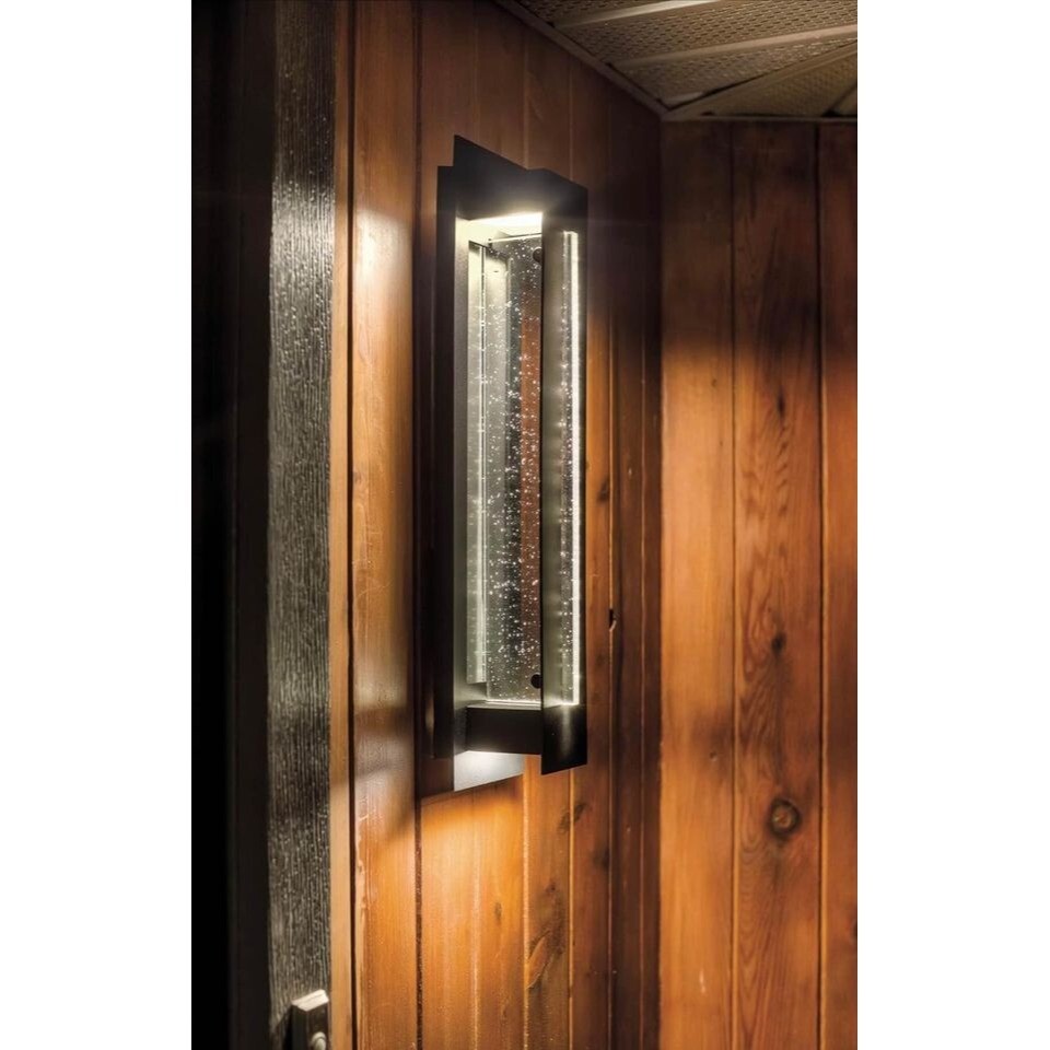 Kichler River Path 23" LED Outdoor Wall Light in Textured Black, 1 LIGHT - Image 8