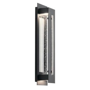 Kichler River Path 23" LED Outdoor Wall Light in Textured Black, 1 LIGHT