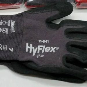 Lot of 24 Pairs! Ansell HyFlex 11-841 Foam Nitrile Grip Work Gloves - Size 7