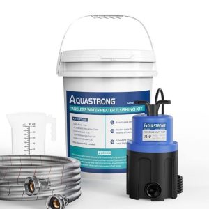 Aquastrong Tankless Water Heater Flushing Kit, 1120 GPH Submersible Utility Pump