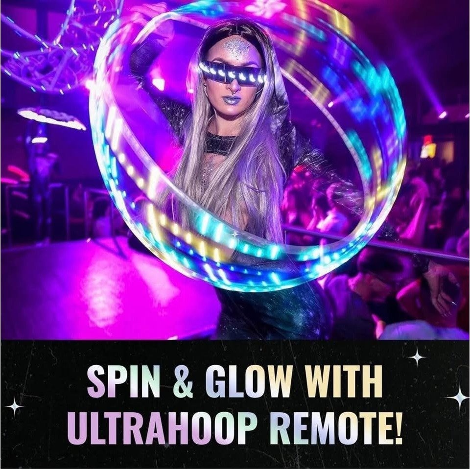 26” UltraHoop w/Remote LED Hoop - Wireless Control 60 Color Changing LED Light - Image 3