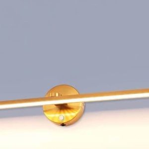 Mantolite Light for Wall, 32'' Lighting Fixture, hardwire OR plug in. Gold