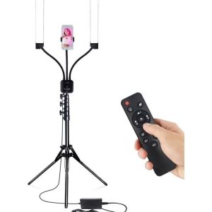 Aro De Luz LED Lash Light Kit, 5400 Lumens Bright, 3 Color Modes with Tripod