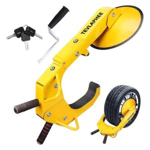 Tevlaphee Wheel Lock, Car Boot, Anti-Theft, Wheel Clamp Lock for car/truck