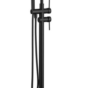 CASAINC Matte Black Freestanding Bathtub Faucet Tub Filler with Dual Handle