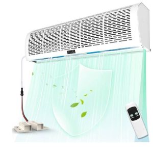 36” Air Curtain Fan, Wall Mounted Air Door, Magnetic Door Switch, Dual Speed