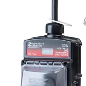 Progressive Industries Portable RV Surge Protector, Black, 30 Amp (EMS-PT30X)