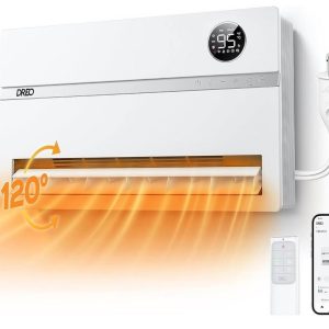 DREO Wall-Mounted Heater, Smart Space Heater for Bedroom with DREO FortPlug