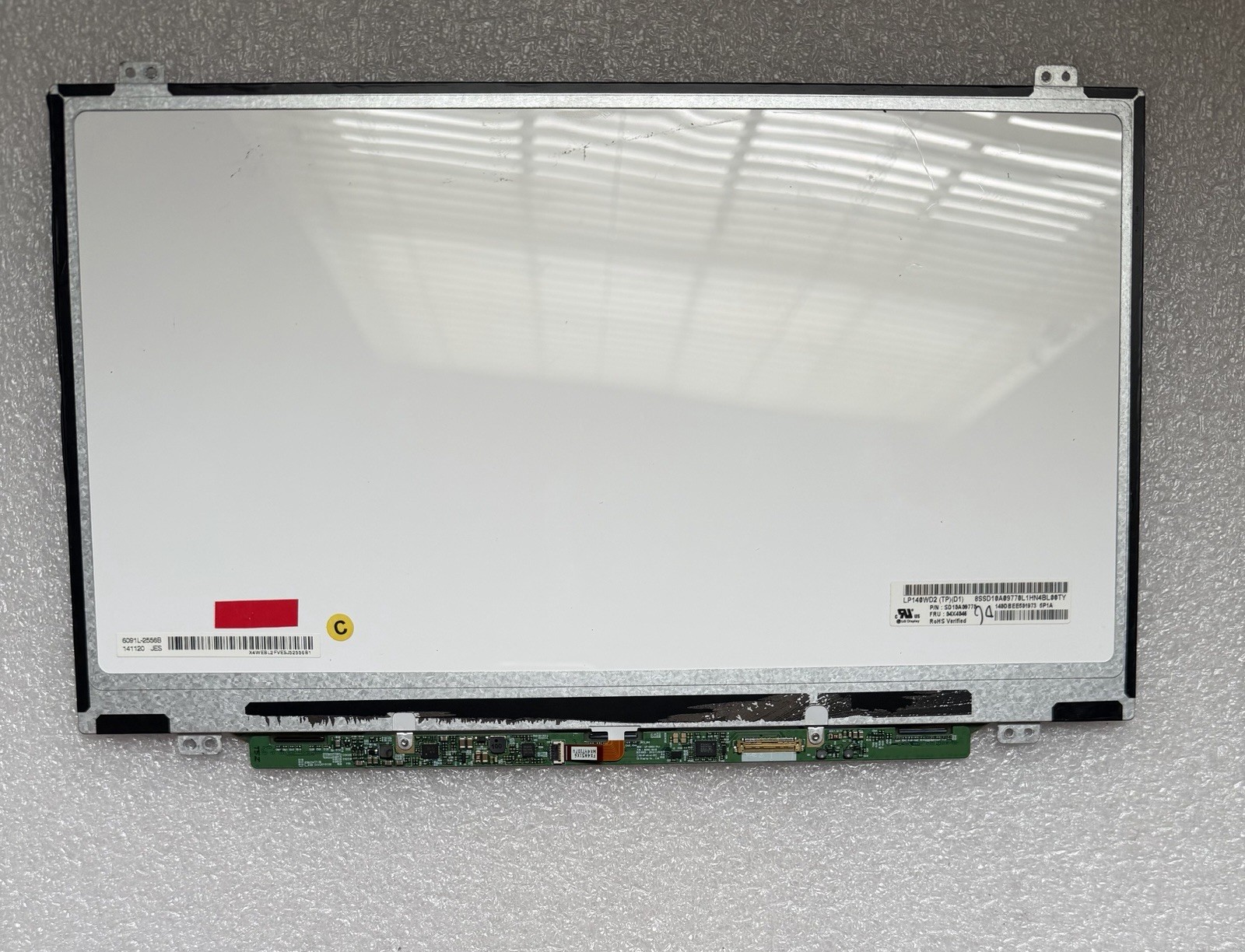 LG Display 14" Laptop Matte LCD Screen Display 30pin Panel 04X4046 LP140WD2-TPD1 product photo 2