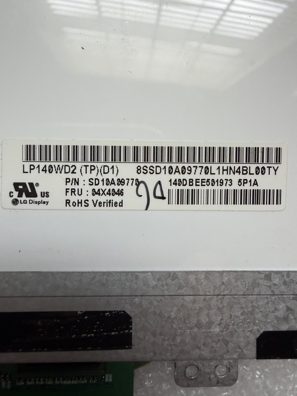 LG Display 14" Laptop Matte LCD Screen Display 30pin Panel 04X4046 LP140WD2-TPD1 product photo 3