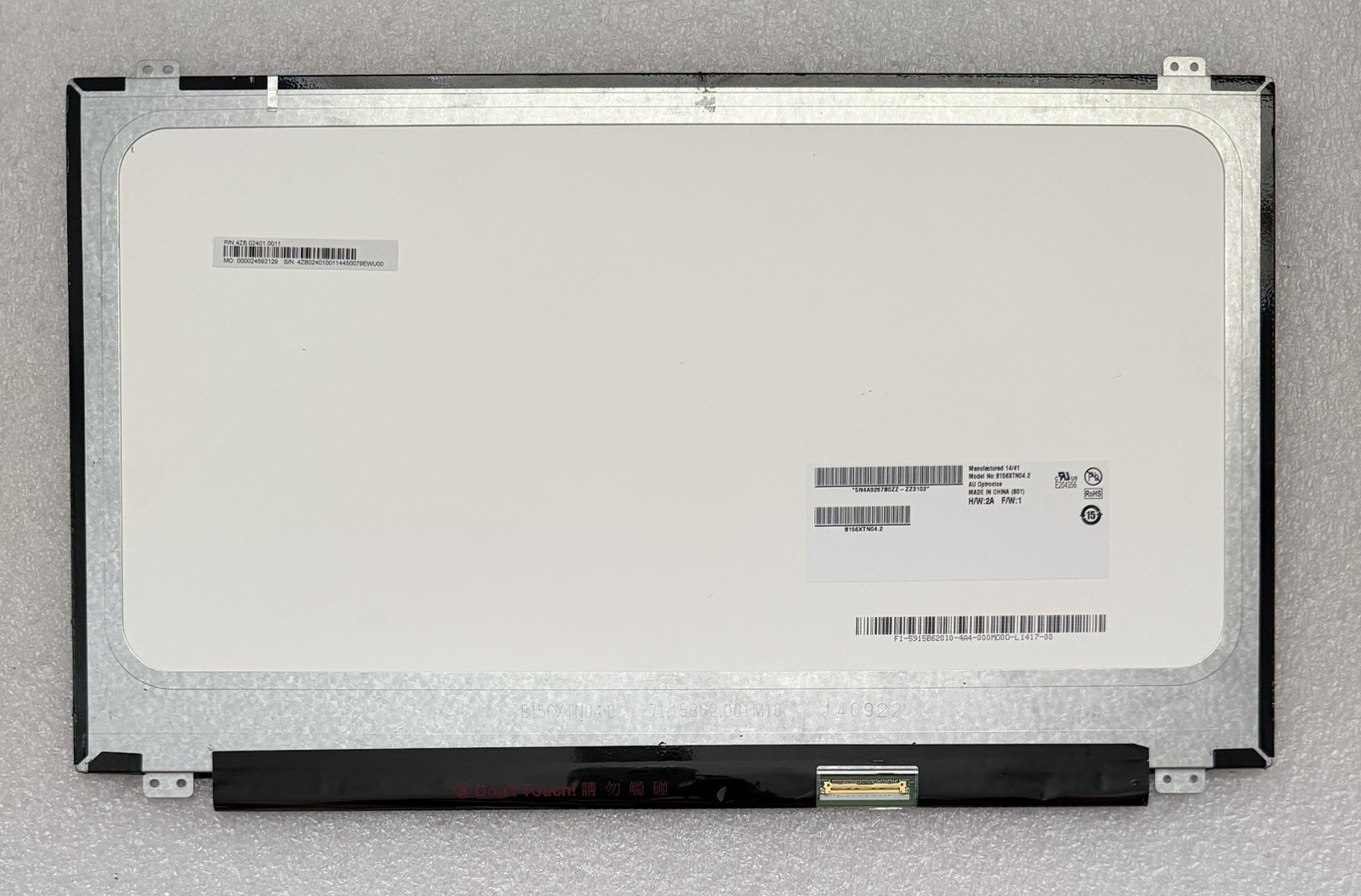 AU Optronics 15.6" LCD Glossy Laptop Screen Display 40 Pin Panel B156XTN04.2 product photo 2