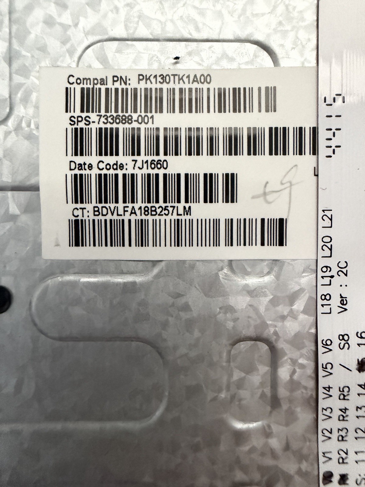 HP ZBook 17 G2 Laptop Keyboard 733688-001, PK130TK1A00 product photo 3