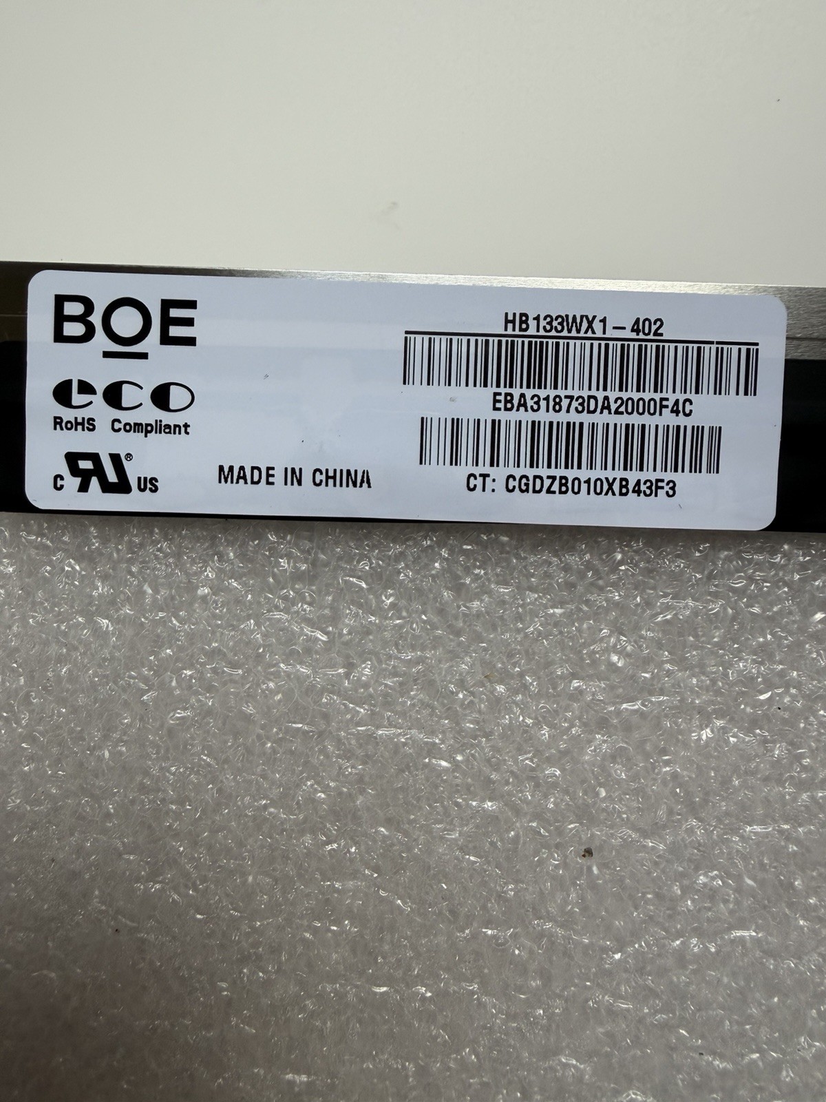 BOE 13.3" Matte Laptop LCD Screen Display 30pin Panel HB133WX1-402 product photo 3