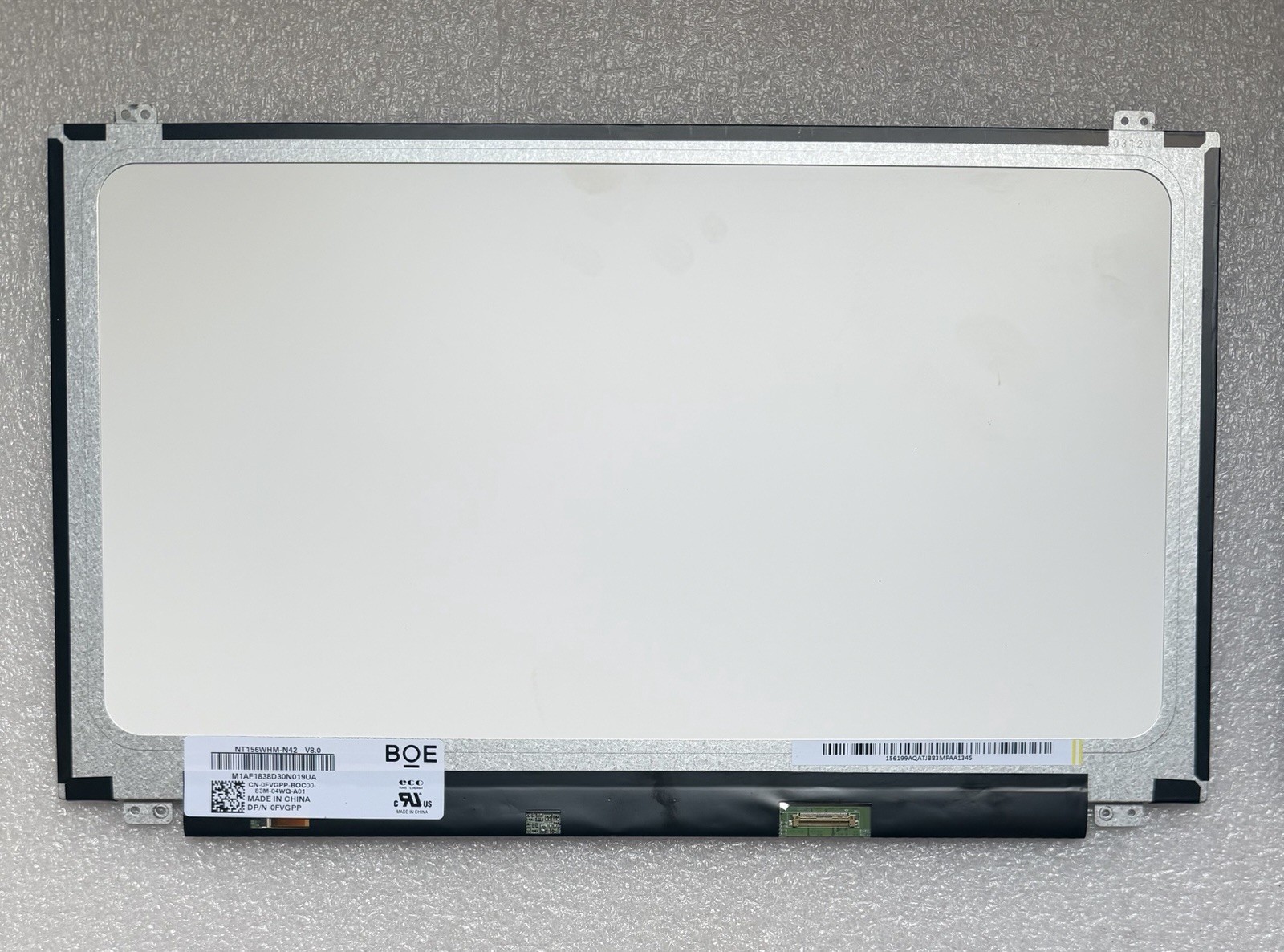 BOE 15.6” Matte HD LCD Screen Display 30pin Panel NT156WHM-N42 V8.0, FVGPP product photo 2