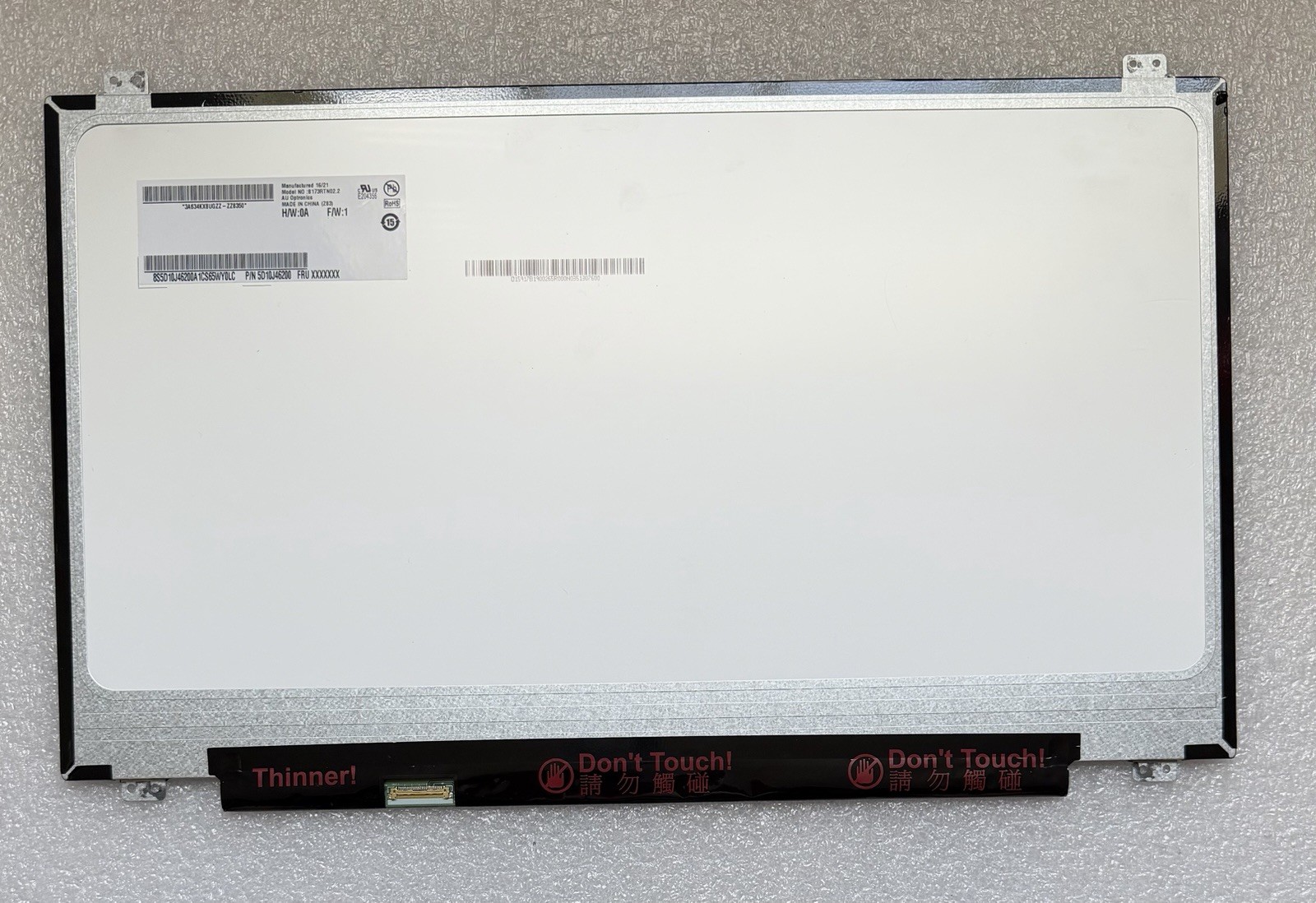 BOE 17.3" LCD Glossy Screen Laptop Display 30pin Panel B173RTN02.2, 5D10J46200 product photo 2