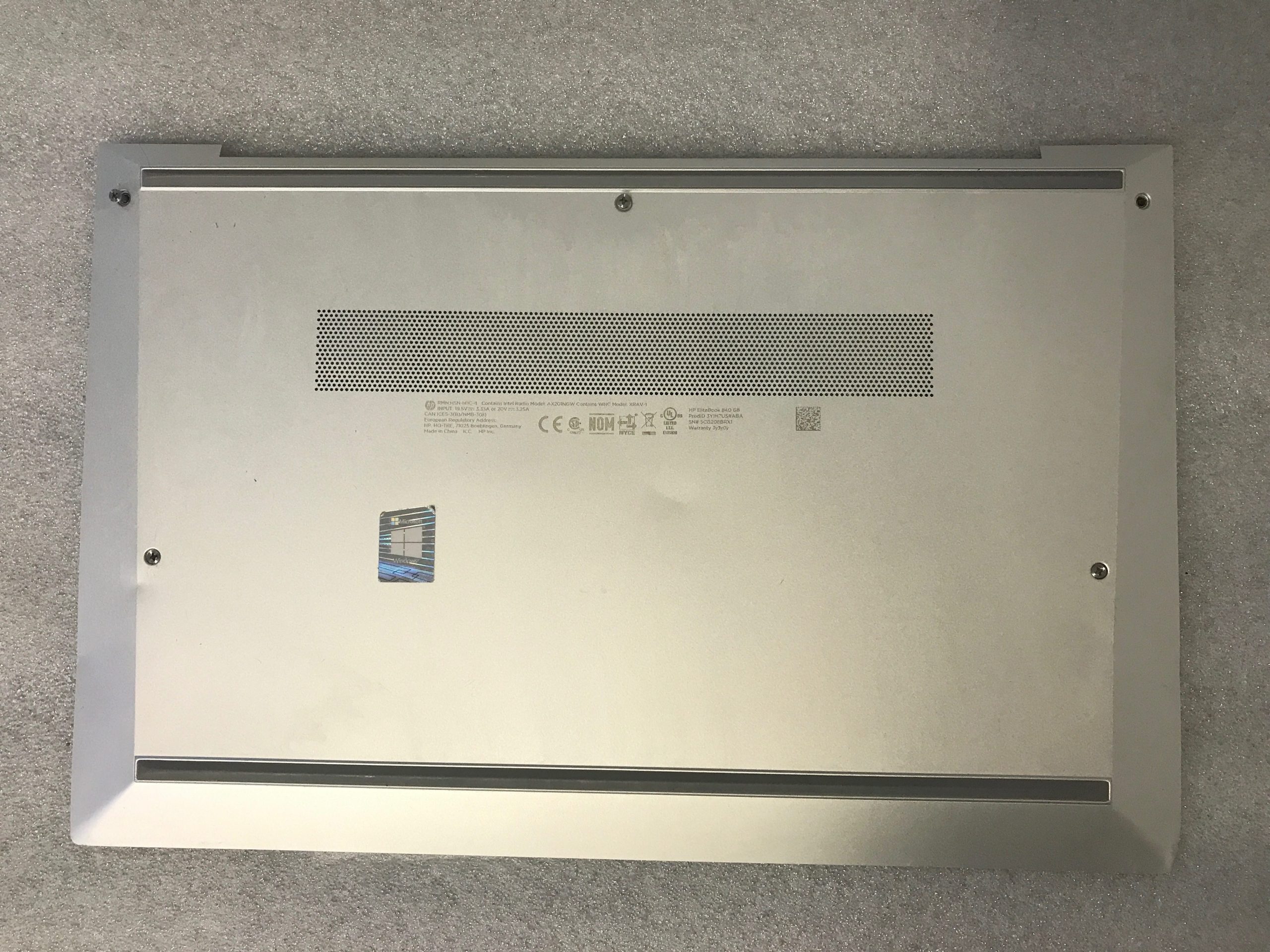 HP 840 G8 bottom base case cover enclosure M36309-001 READ product photo 1