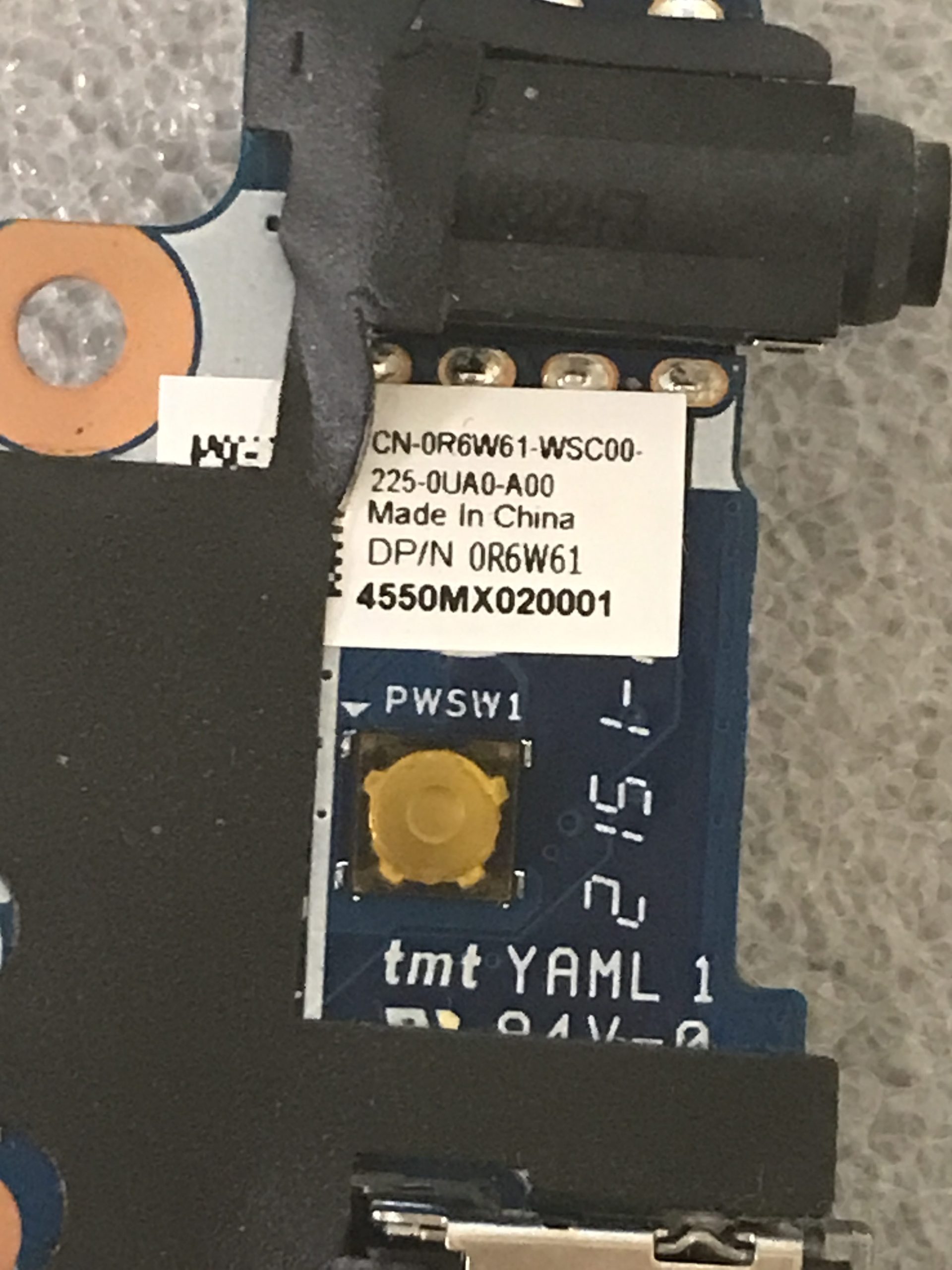 Dell Inspiron I/O Board Audio USB Power 0R6W61 product photo 3