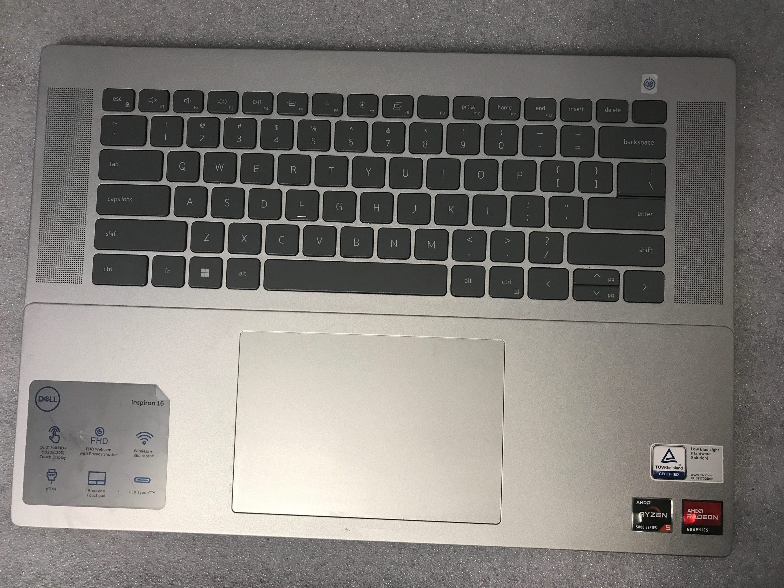 Dell Inspiron 16 5625 palmrest touch pad HJ5PC product photo 1