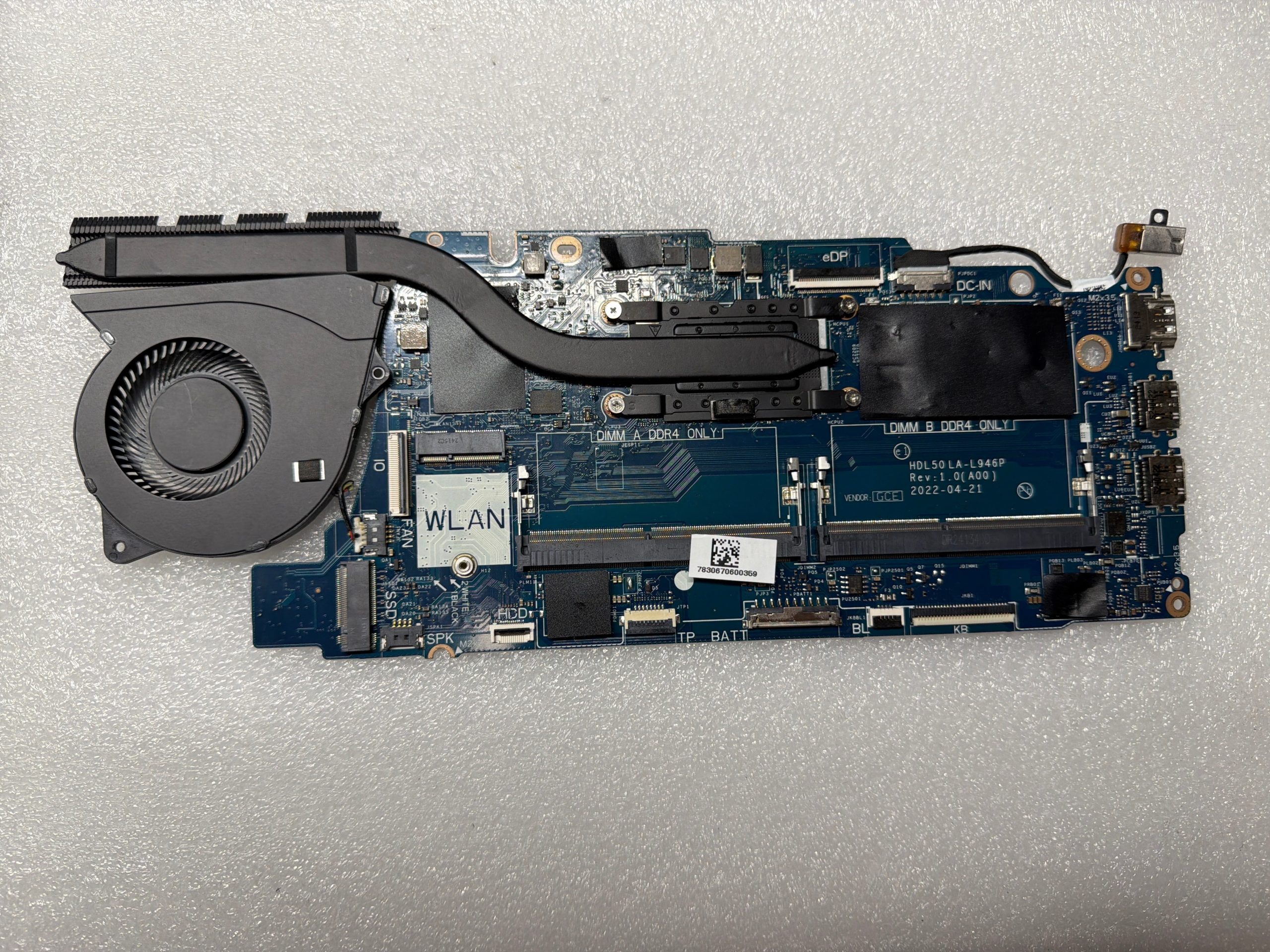 Dell Inspiron 15 3520 Motherboard 55XV9 product photo 1